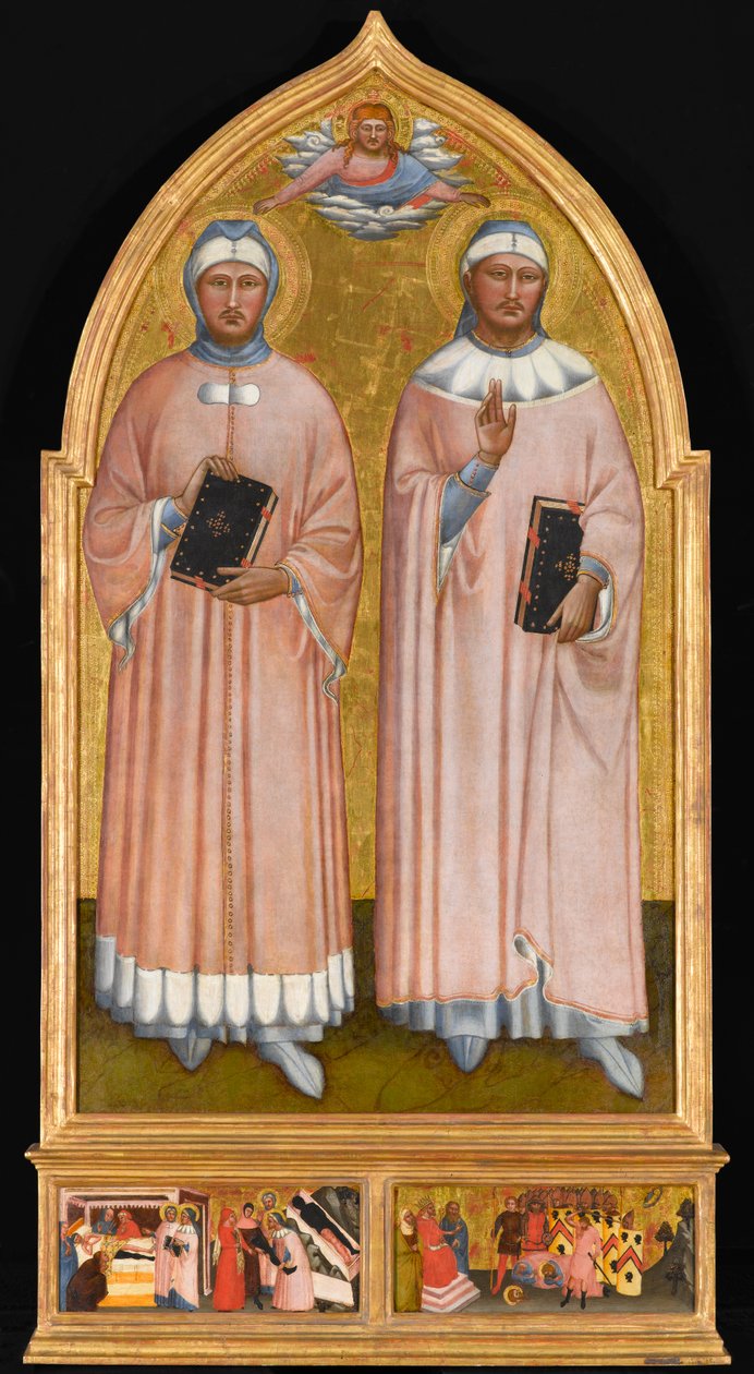 St. Cosmas en St. Damian, c.1370-1375 door Master of the Rinuccini Chapel