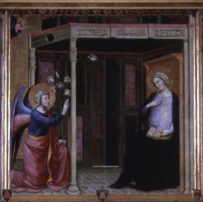 De Aankondiging door Master of the Straus Madonna