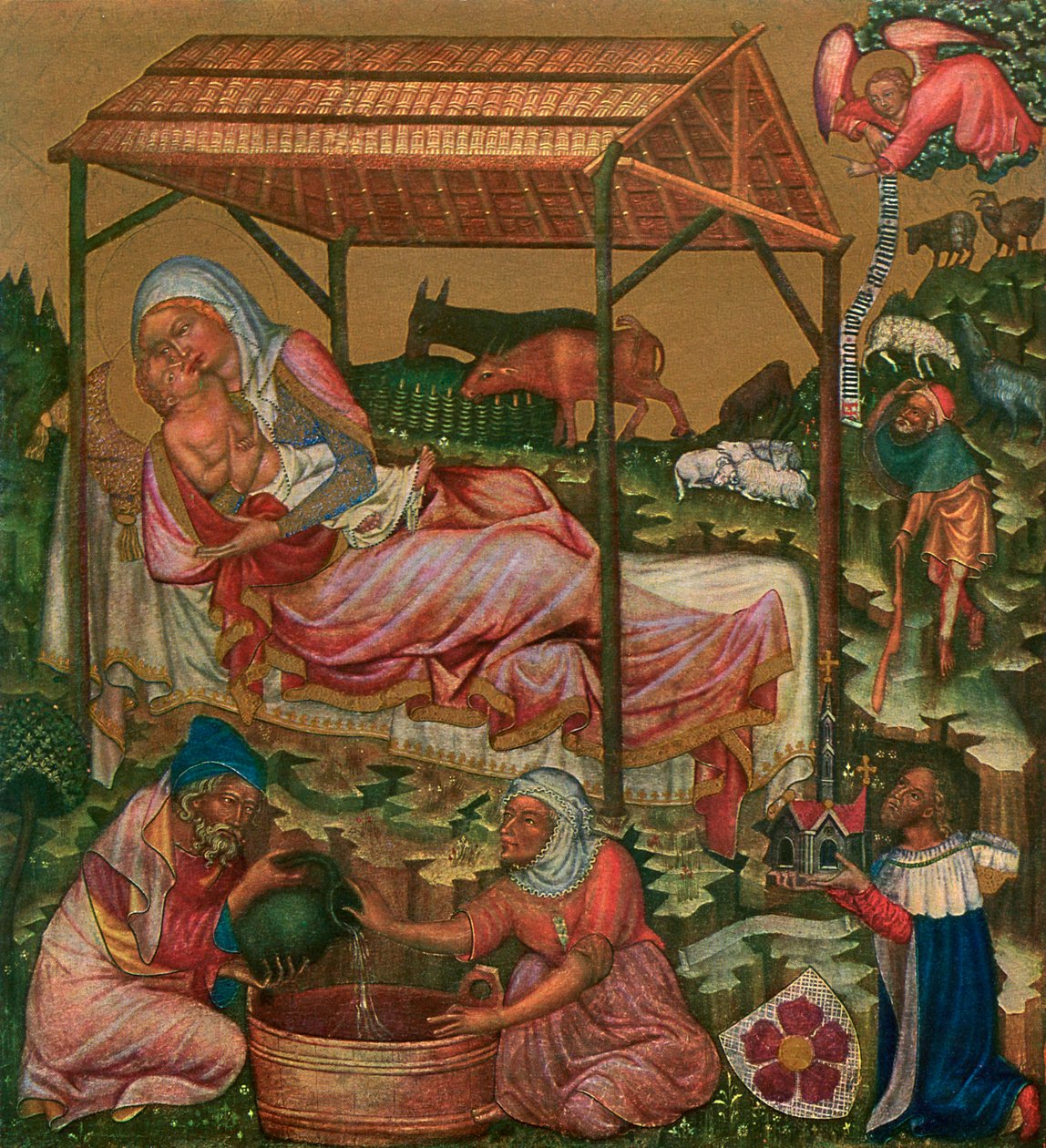 Geboorte van Christus, ca. 1350 1955 door Master of the Vyssi Brod Altar