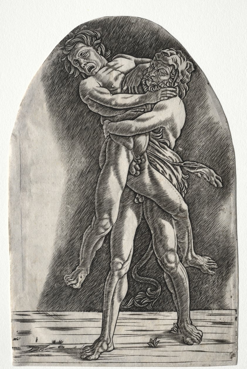 Hercules en Antaeus door Master of the Year 1515