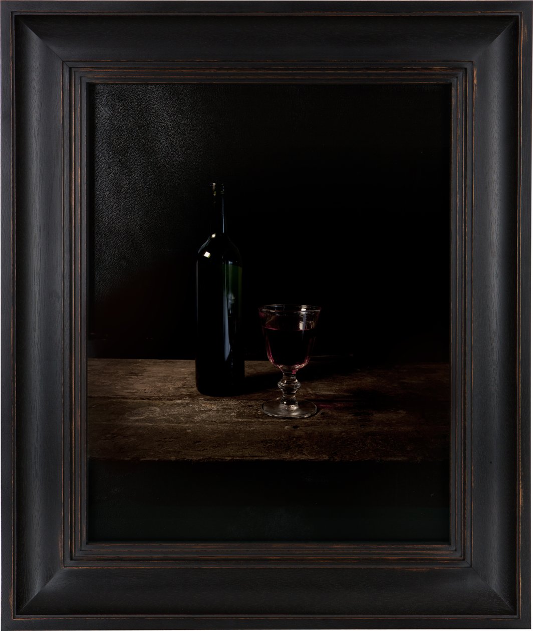 Laatste maaltijd in de dodencel, Adolf Eichmann, 2012 (digitale transferprint op perkament van geitenleer) door Mat Collishaw