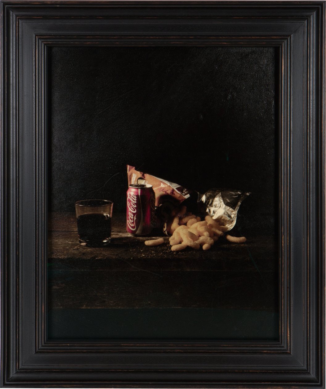 Laatste maaltijd op death row, Louis Jones Junior, 2012 (digitale transferprint op perkament van geitenleer) door Mat Collishaw