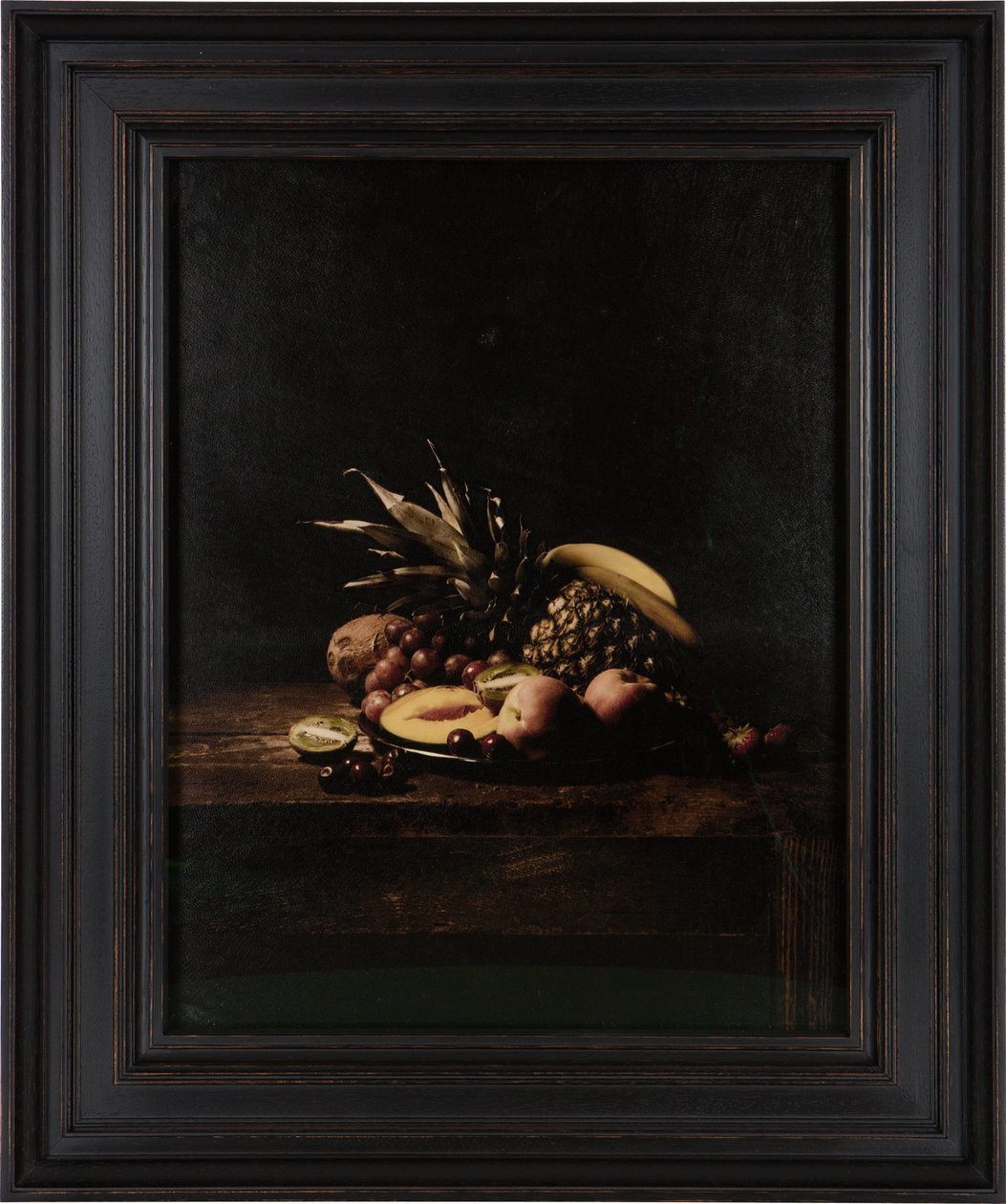 Laatste maaltijd op death row, Velma Barfield, 2012 (digitale transferprint op perkament van geitenleer) door Mat Collishaw