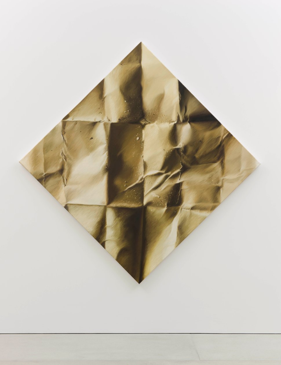 Platina kant, 2012 (Olieverf op doek) door Mat Collishaw