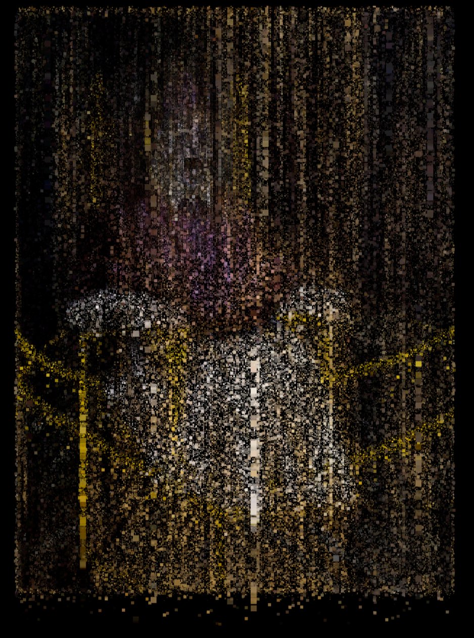The End of Innocence, 2009 (scherm, projector en harde schijf) door Mat Collishaw