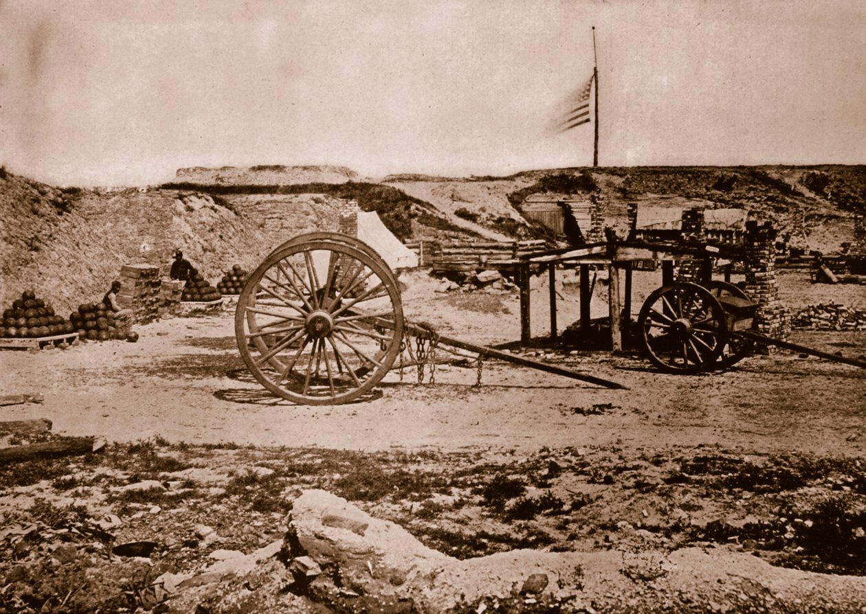 Fort Johnson, Charleston, South Carolina, 1861-65 door Mathew B. Brady