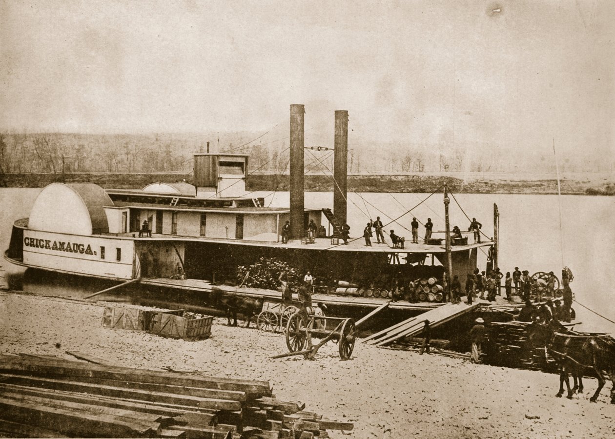 Transport van voorraden, 1861-65 door Mathew B. Brady