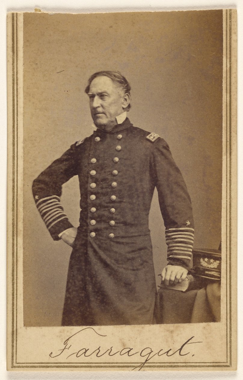 Admiraal [David Glasgow] Farragut door Mathew B. Brady