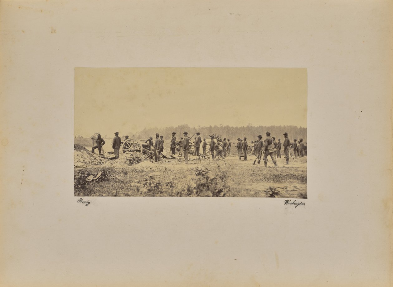 Captain Coopers [sic] Battery - 1 Pennsylvania B. [sic] voor P. door Mathew B. Brady