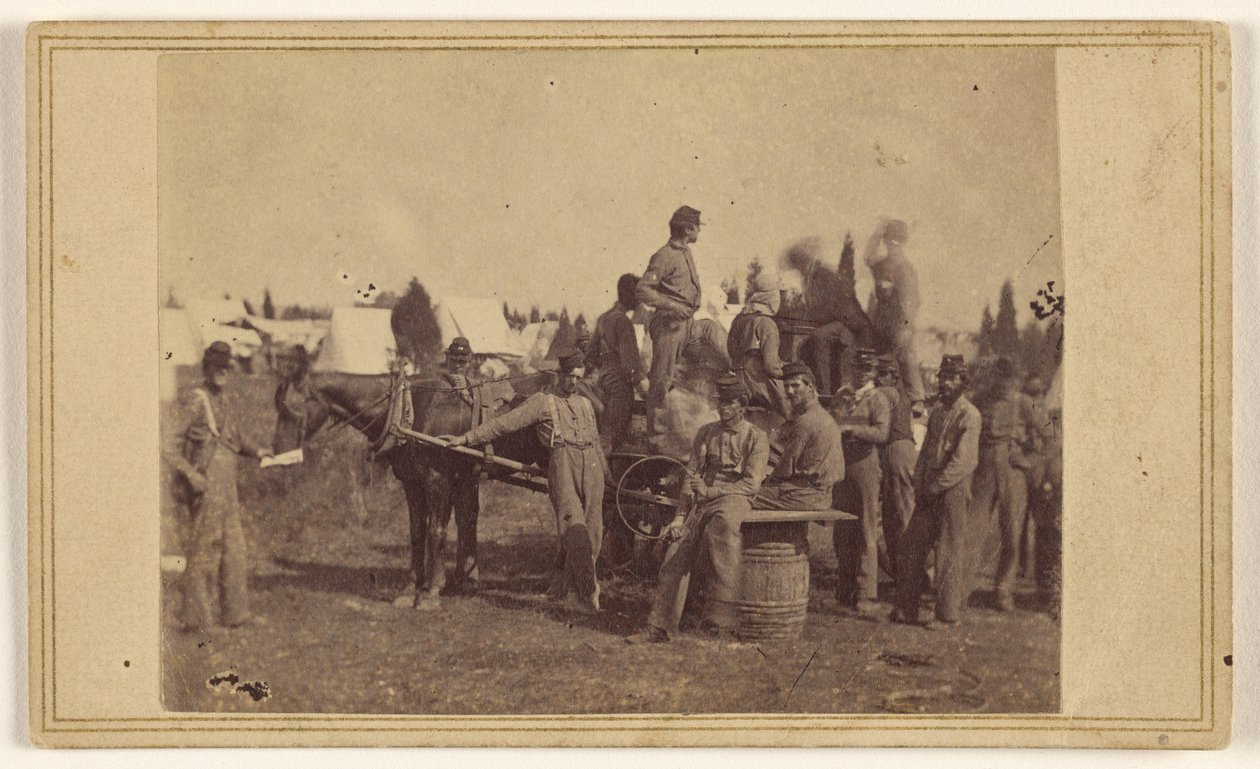 [De kolonisten van Fort Runyon] door Mathew B. Brady