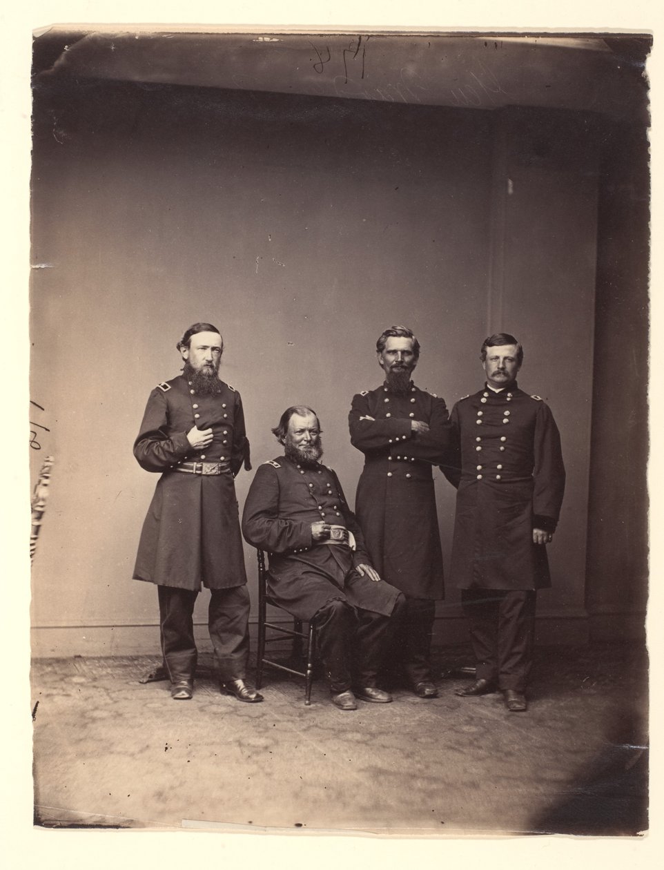 Generaal William Ward en staf door Mathew B. Brady