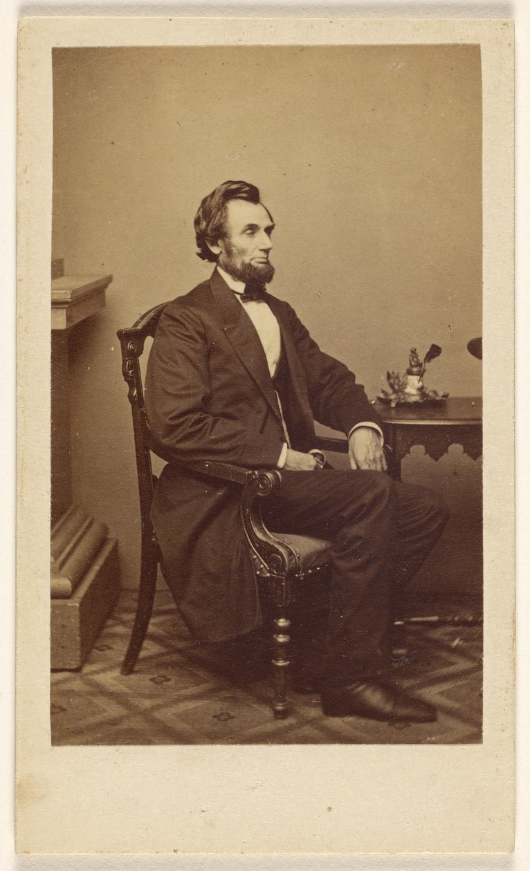 President Abraham Lincoln, Washington D.C. door Mathew B. Brady