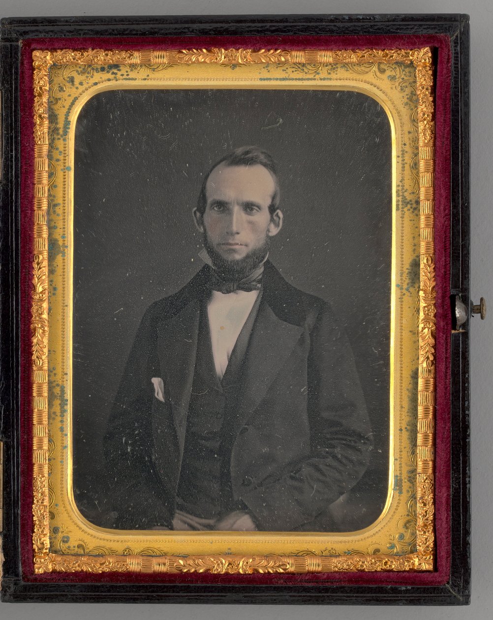Zonder titel (Portret van een zittende man) door Mathew B. Brady