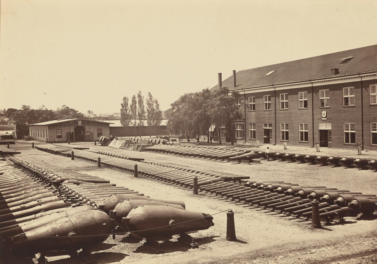 Gezichten in de marinegeschutwerf, Washington, D.C., juni door Mathew B. Brady