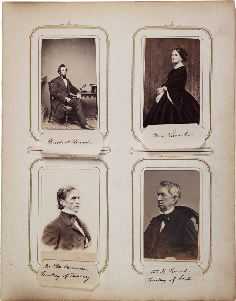 Album van 200 cartes de visite, de meeste door Brady, c.1865 door Mathew B. Brady