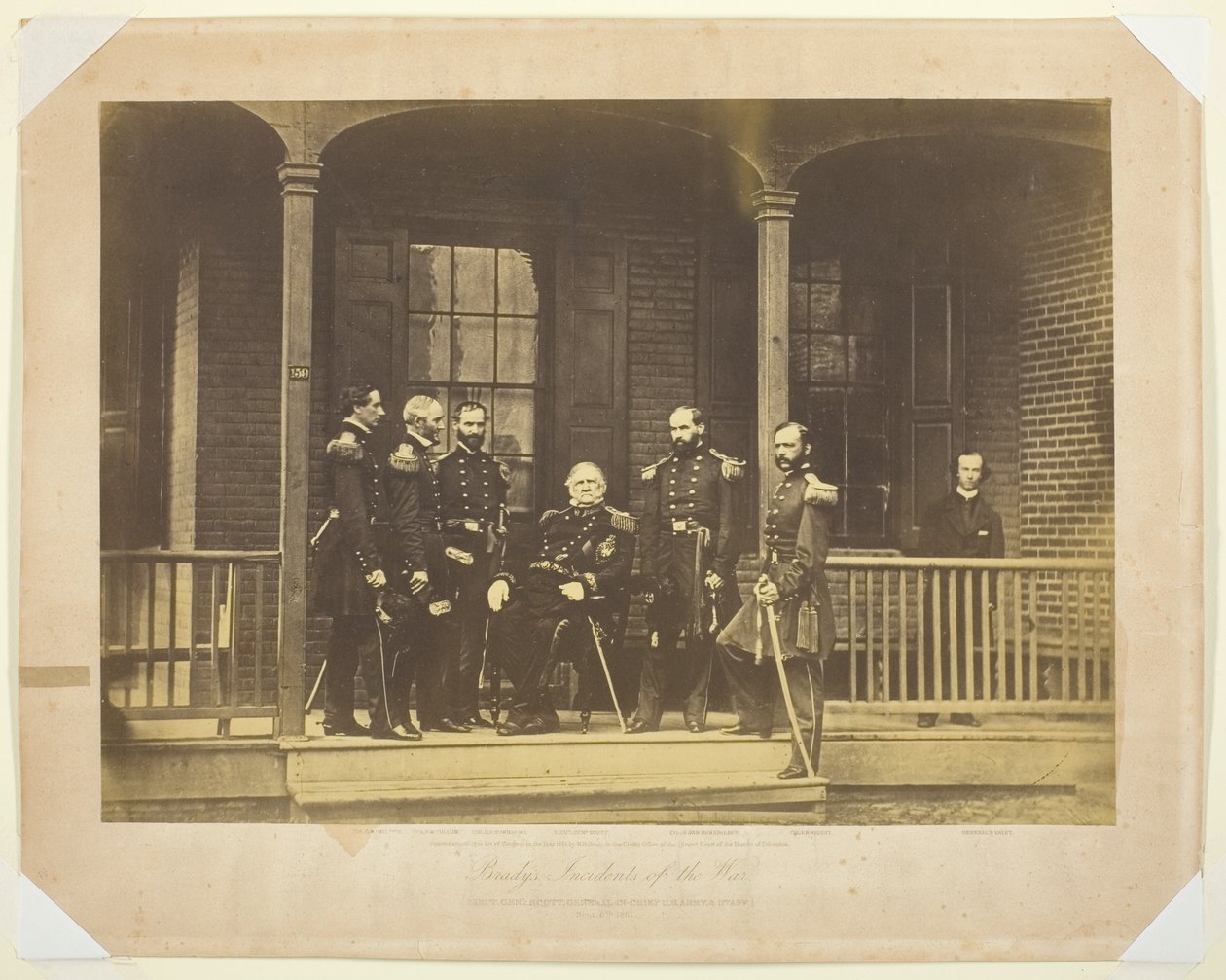 Luitenant-generaal Scott, Generaal-in-Chief, U.S. Leger en Staf door Mathew Brady
