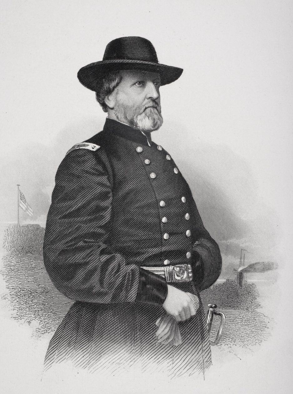 Portret van generaal George Henry Thomas (1816-70) door Mathew B. Brady