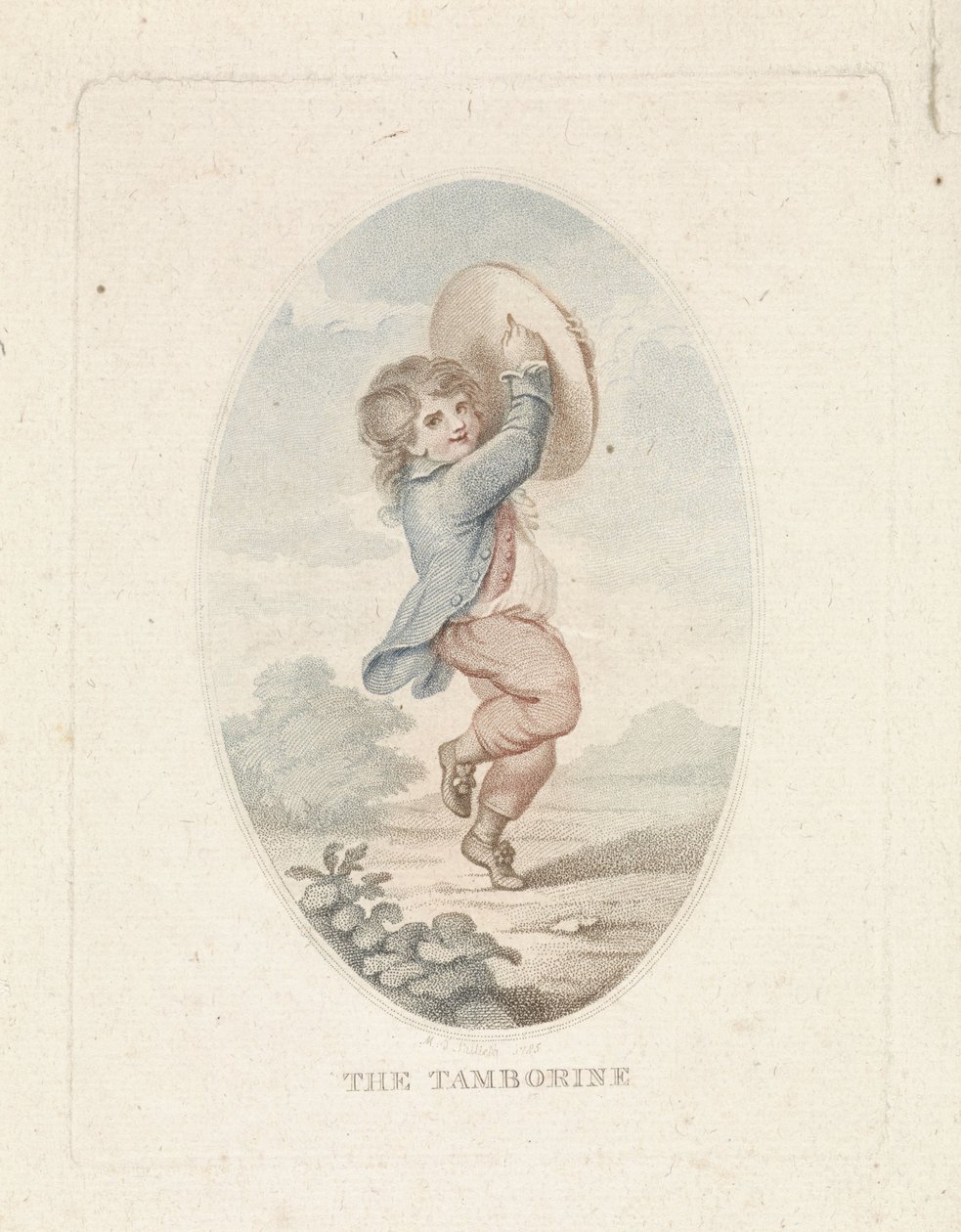 Jongen met tamboerijn door Mathias de Sallieth