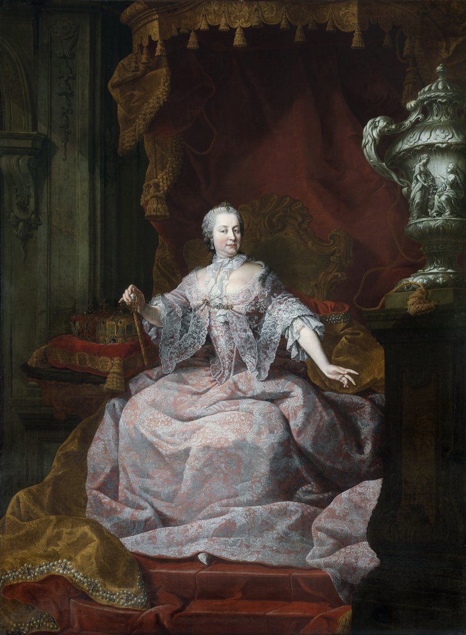 Portret van keizerin Maria Theresia van Oostenrijk door Mathias de Visch