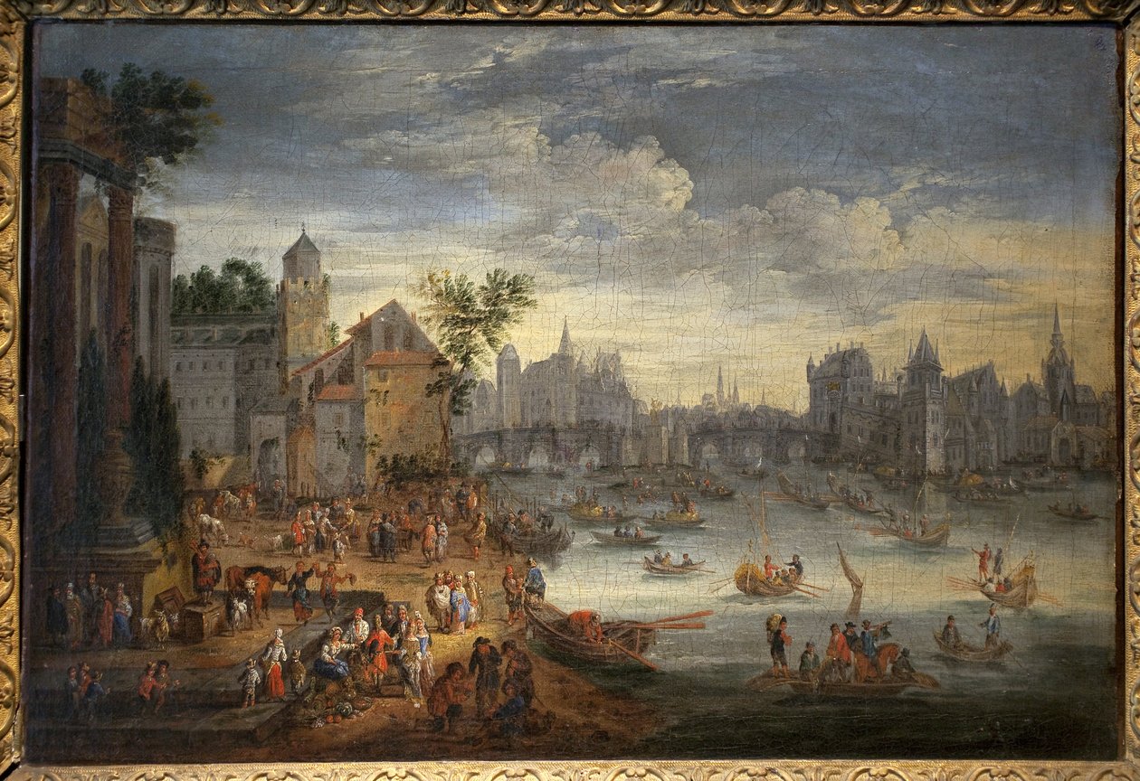 Zicht op Parijs met de Pont Neuf door Mathys Schoevaerdts