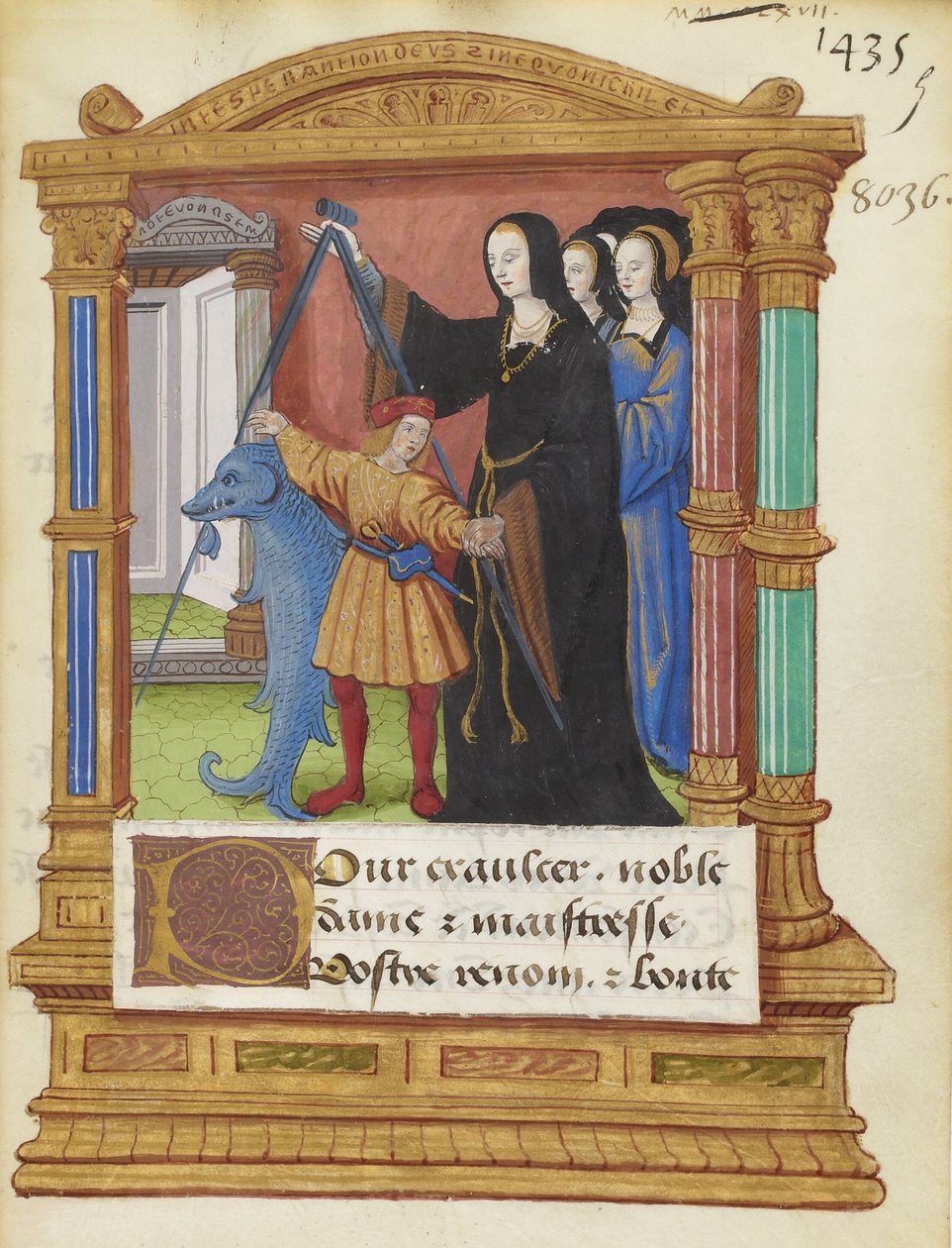 BNF Fr2285 f5r - Het dolfijnkompas door Maitre de Philippe de Gueldre