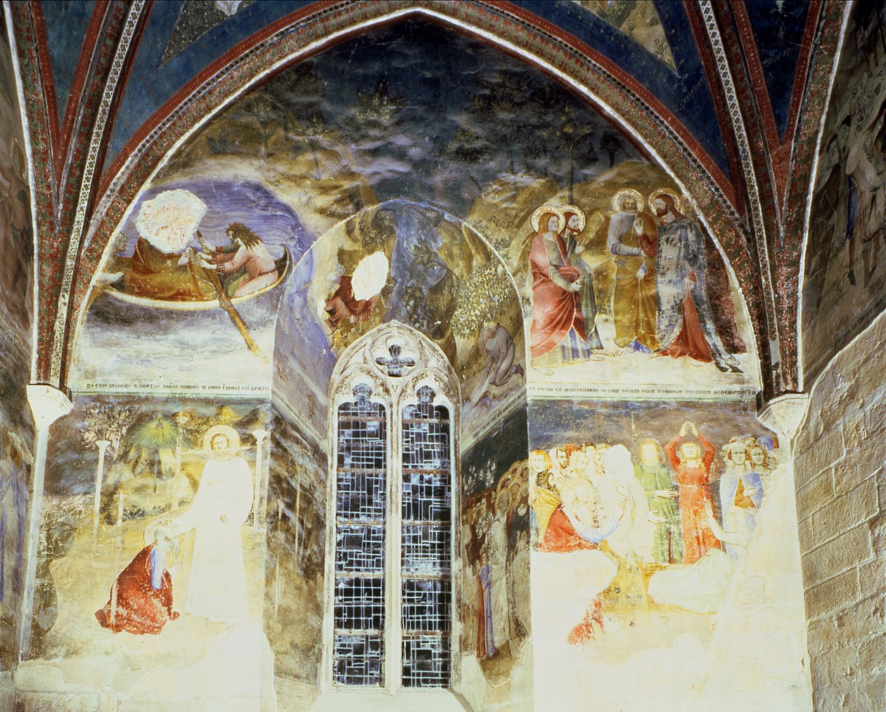 Scènes uit het leven van St. Johannes de Evangelist, uit de kapel van St. Jean, 1347 door Matteo Giovanetti