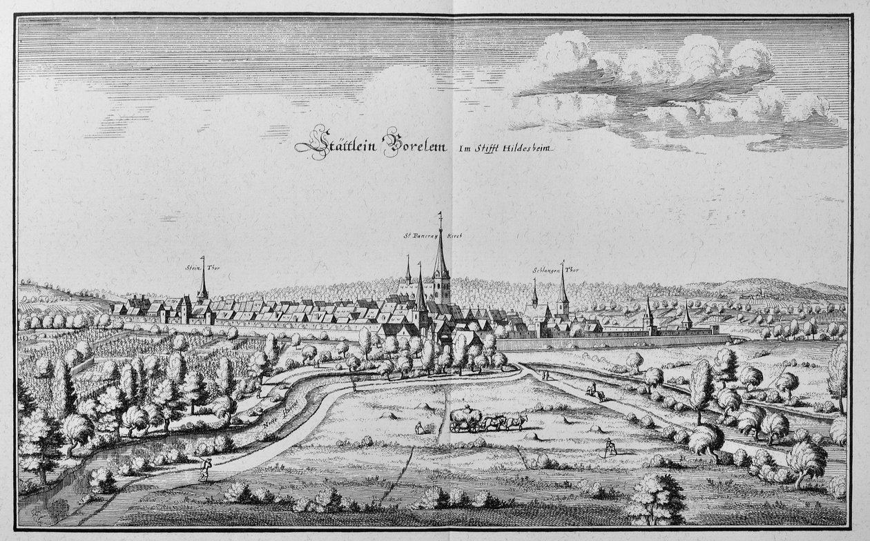 Bockenem, Nedersaksen, Duitsland door Matthaus Merian