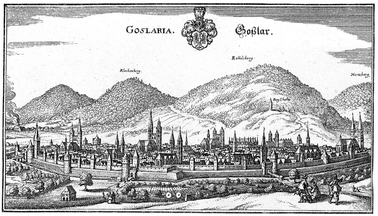 Goslar door Matthaus Merian