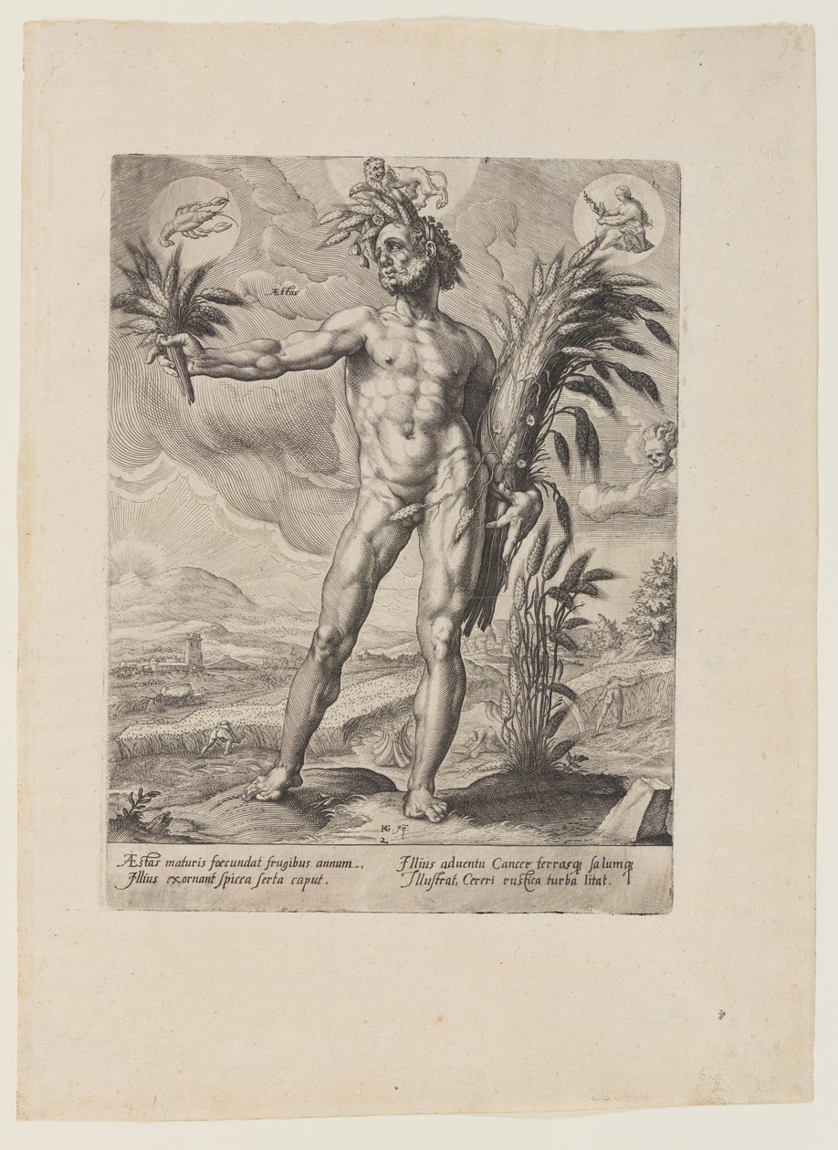 Zomer, uit De vier seizoenen door Matthaus Greuter