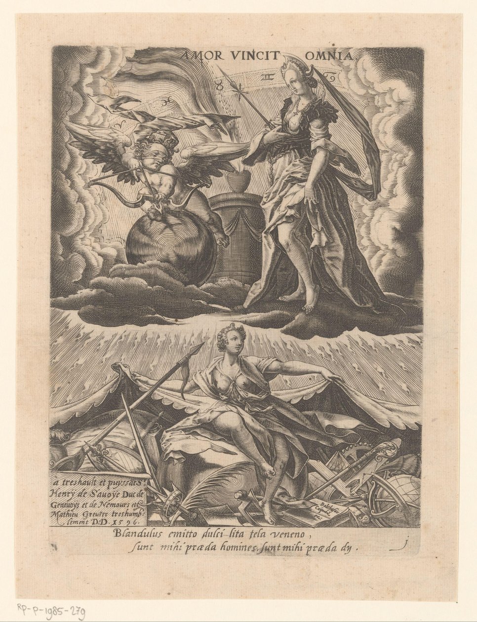 Triomf der liefde door Matthaus Greuter