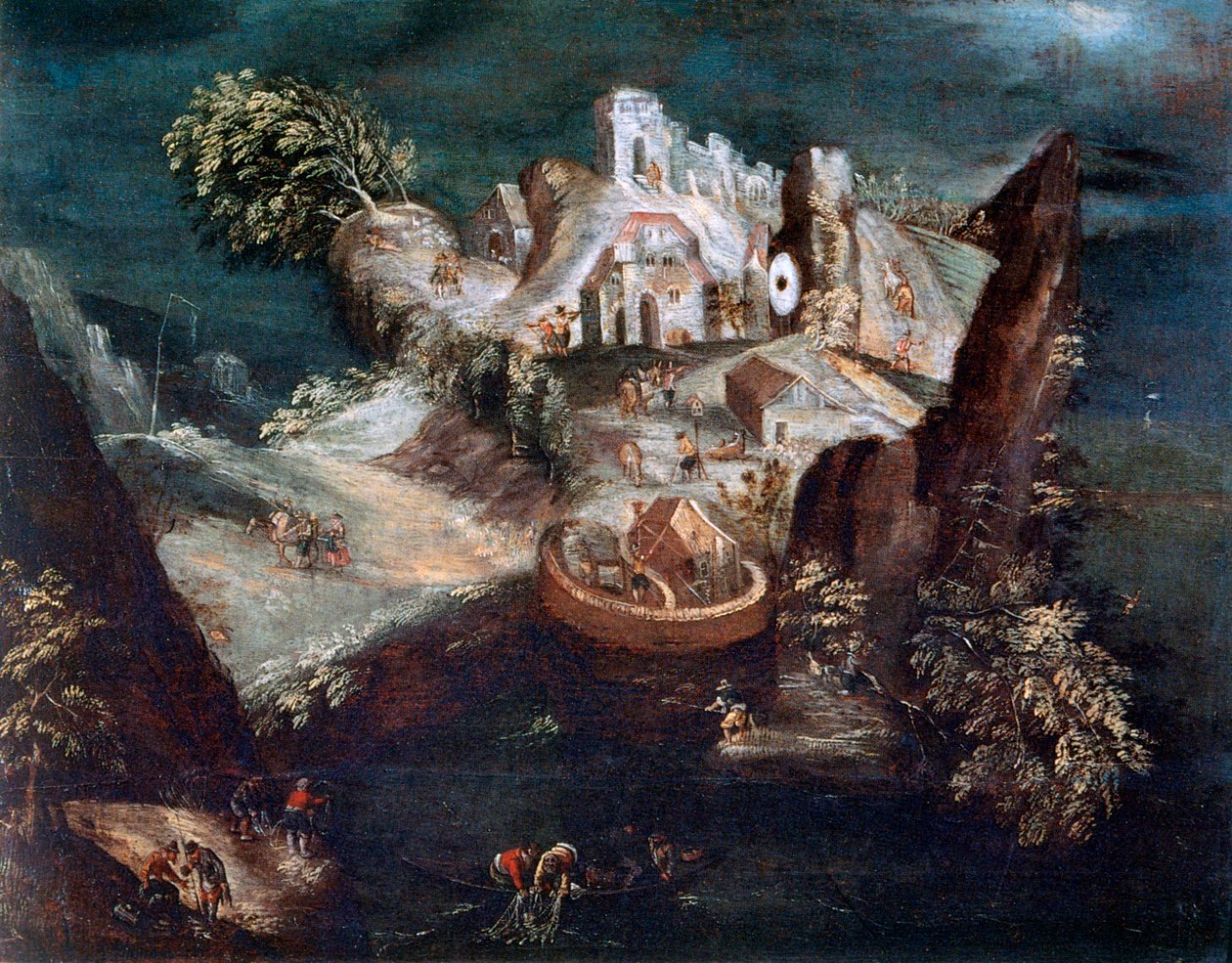 Antropomorf Landschap door Matthaus Merian