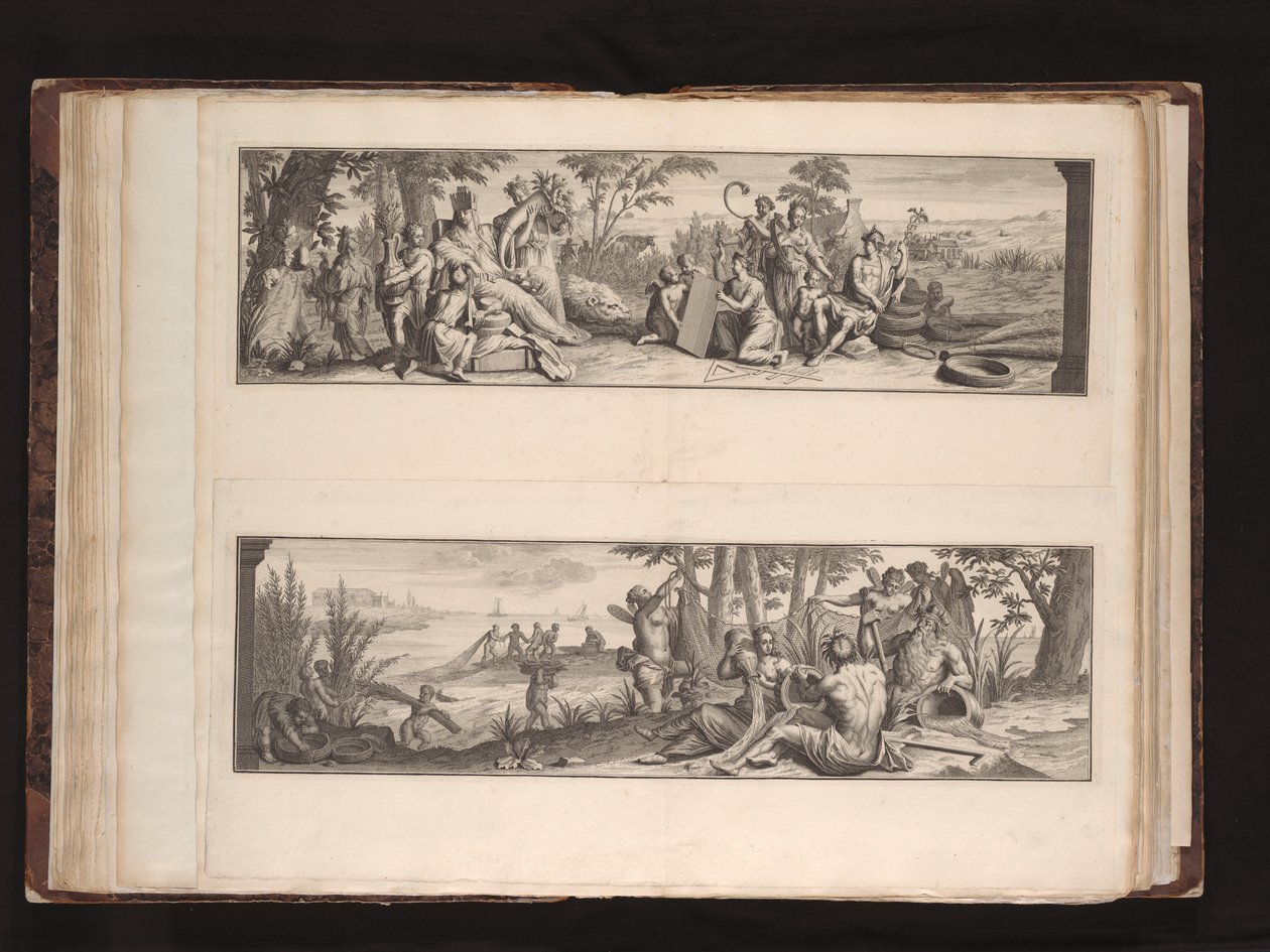 Kaart die de landen enz. van de Overwaert binnen de ringdijk van de Alblasserwaert toont / uitgegeven door bevel van de edele heren erfwatergraaf en waterheemraden van de Overwaert in het jaar MDCCVI door Mattheus van Nispen