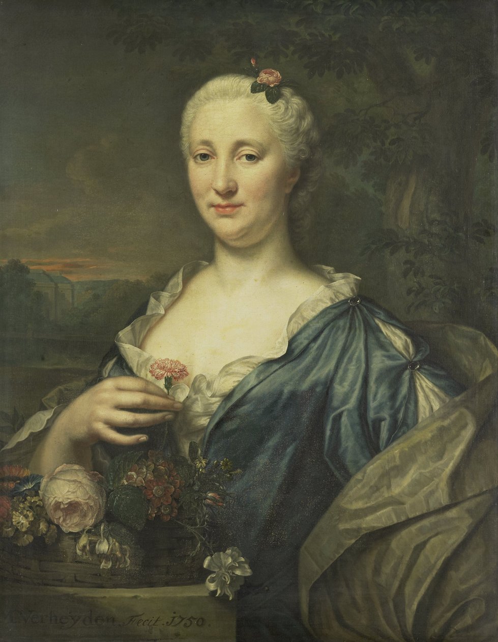 Portret van Agnes Margaretha Albinus door Mattheus Verheyden