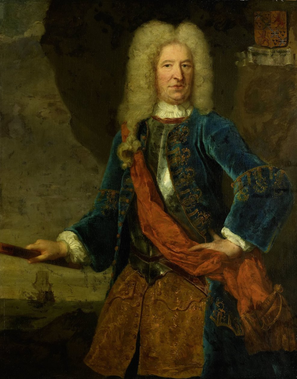 Portret van François van Aerssen, Heer van Sommelsdijk, Viceadmiraal van Holland en West-Friesland door Mattheus Verheyden
