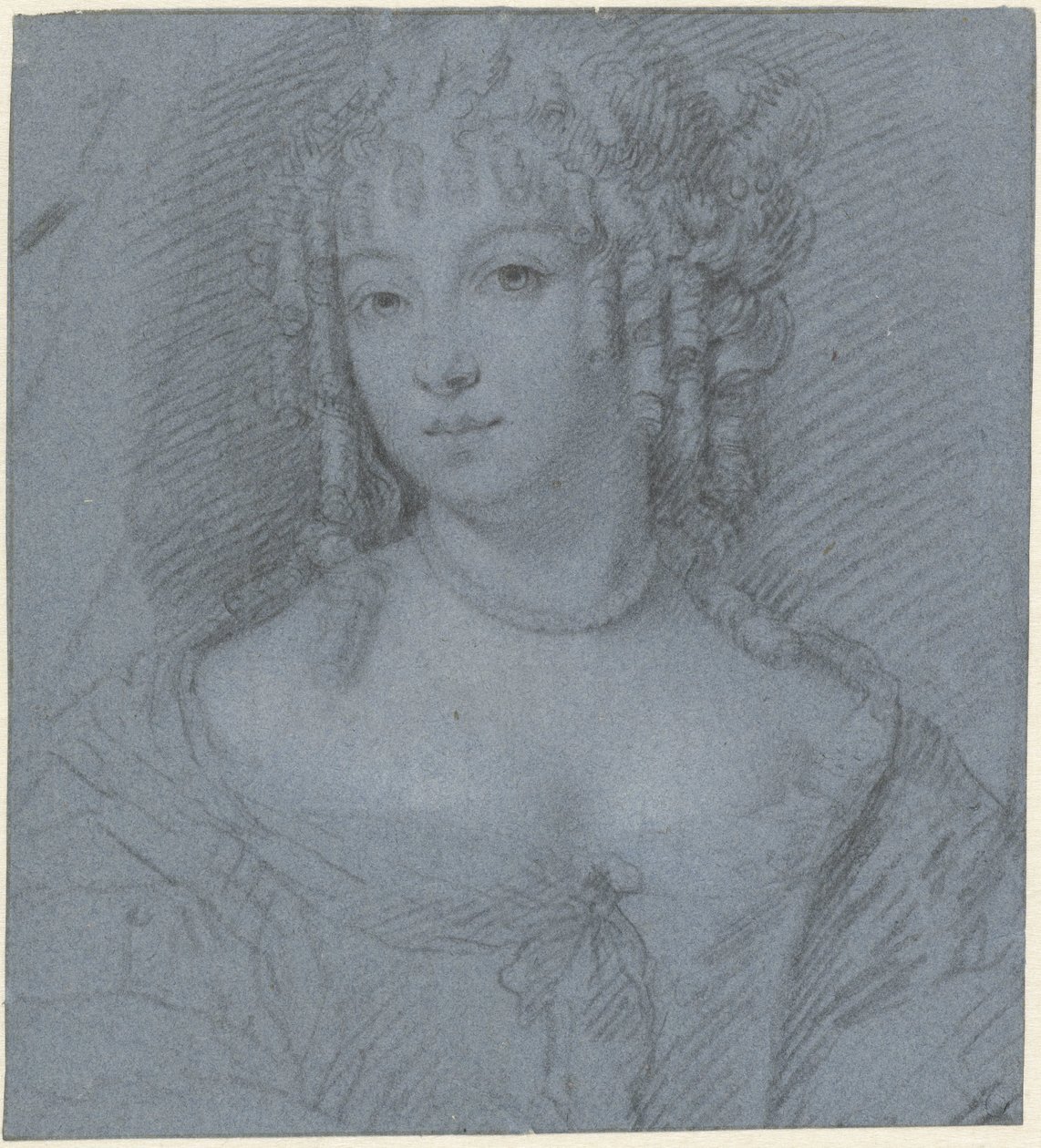 Portret van een jonge vrouw door Mattheus Verheyden