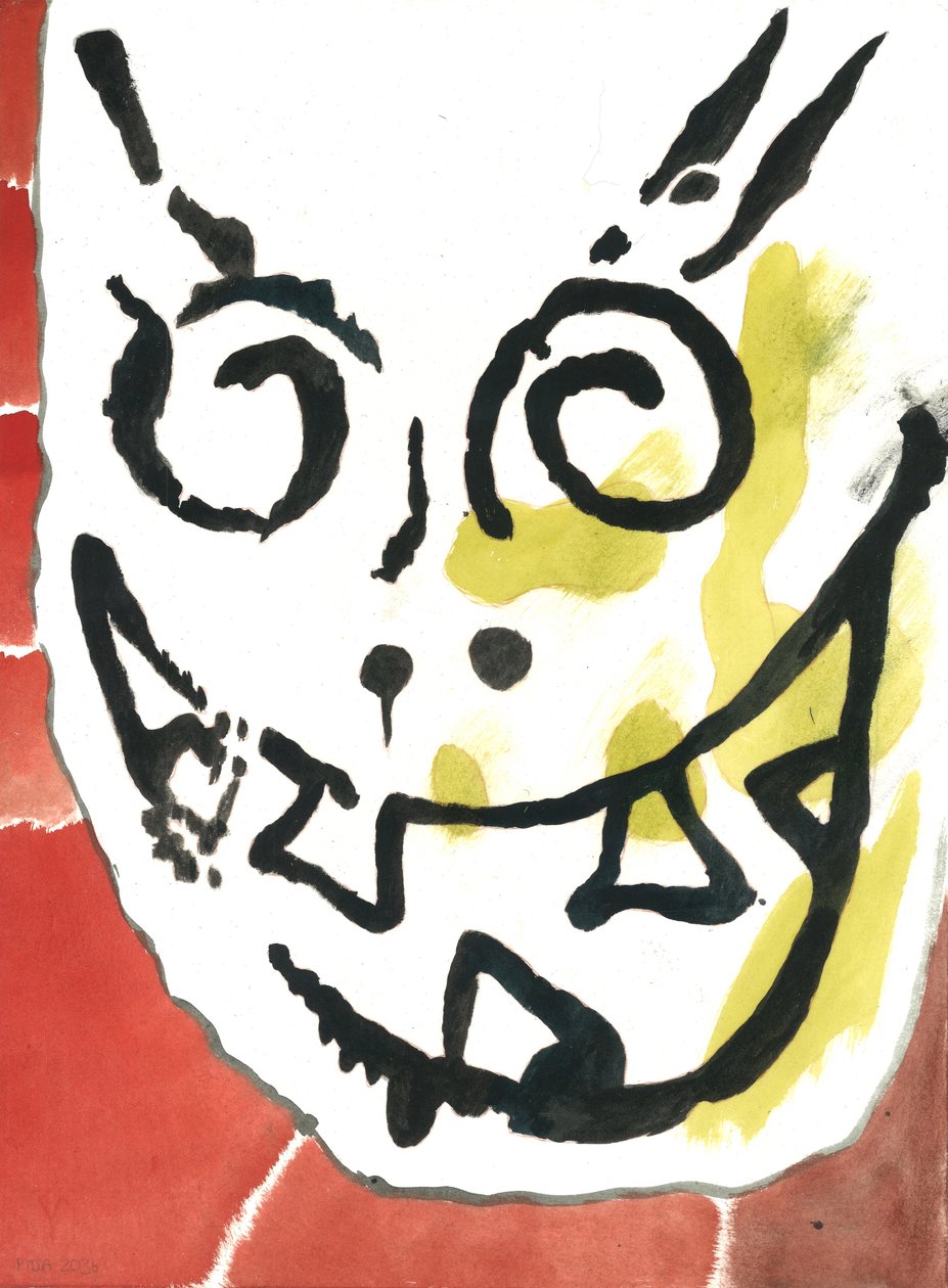 Buster, 2021 (aquarel) door Matthew Hilton