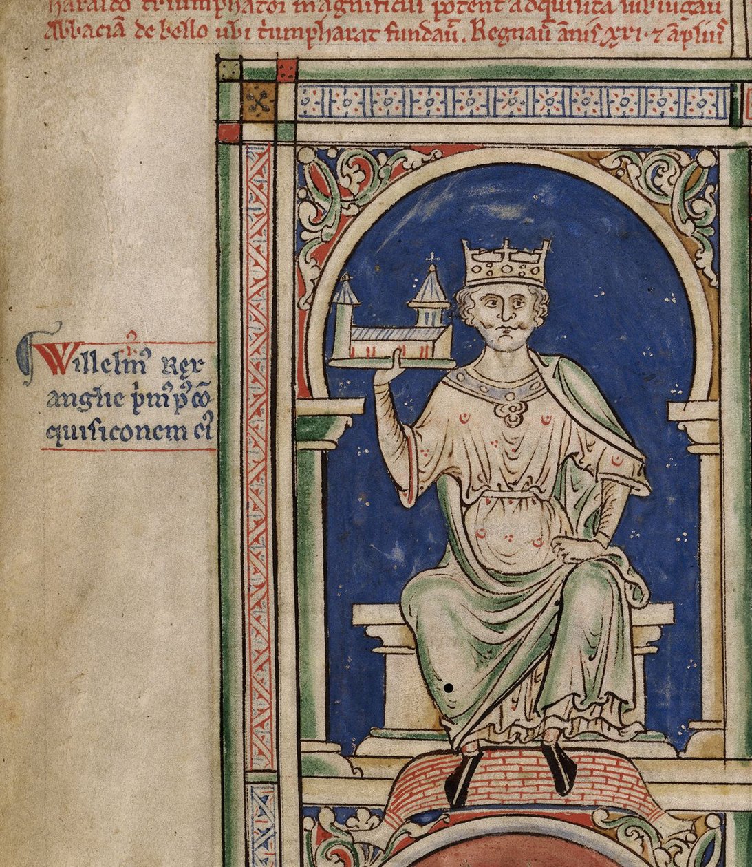 Willem I uit de Historia Anglorum, Chronica majora door Matthew Paris