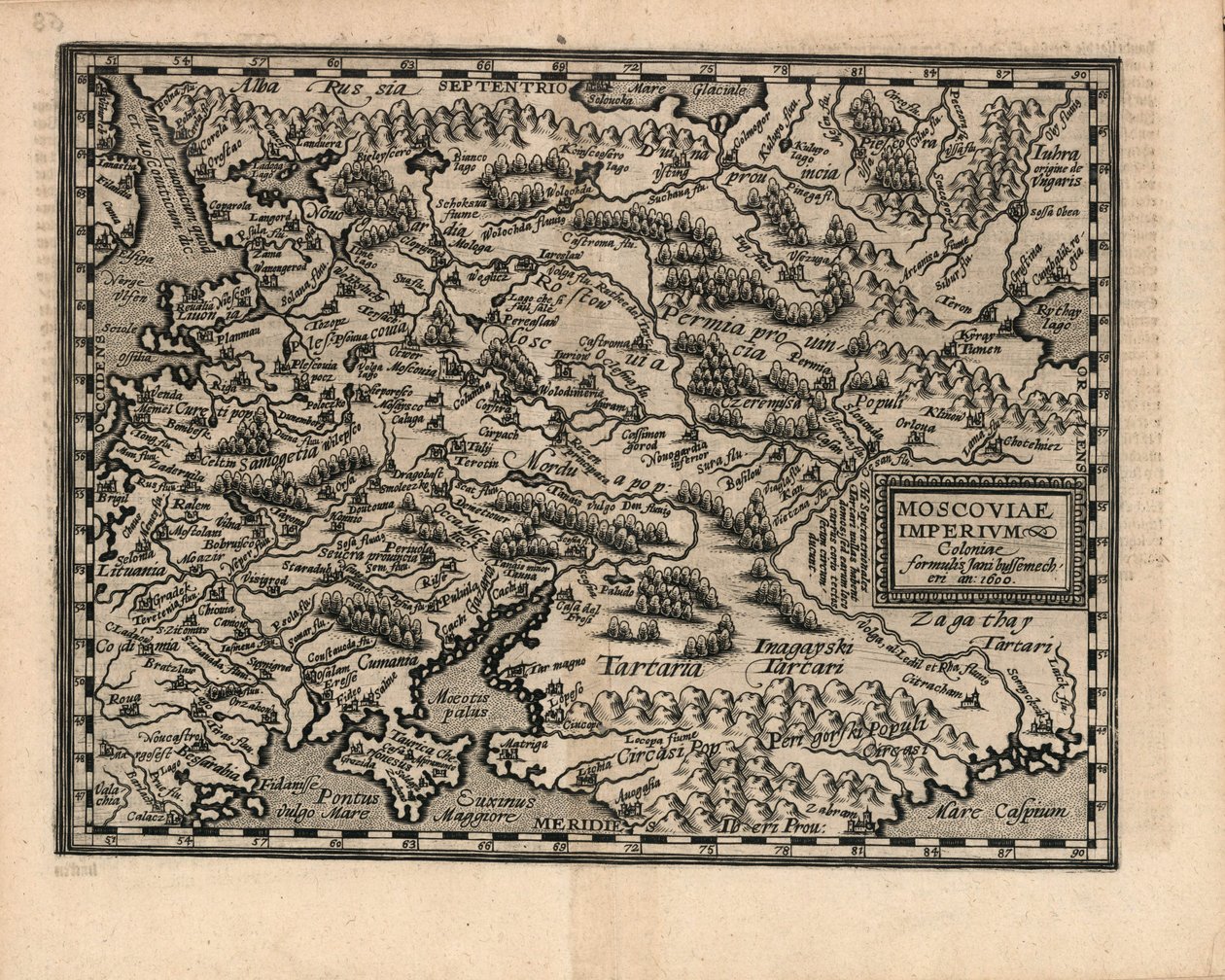 Moscoviae Imperium, 1600 door Matthias Quad