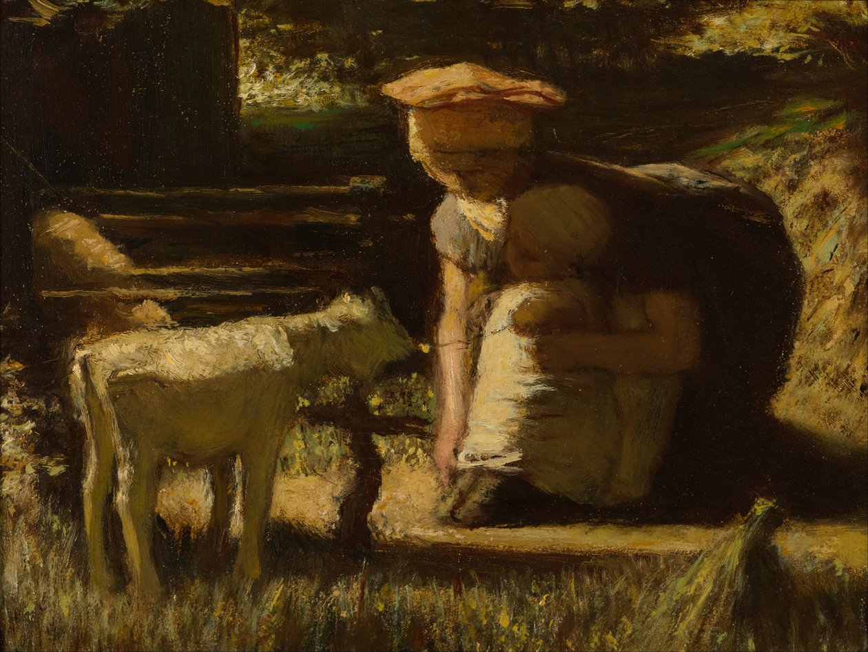 Kennis maken (Het geitje) door Matthijs Maris