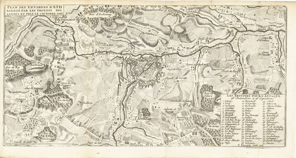 Beleg van Ath, 1706 door Matthijs Pool (possibly)