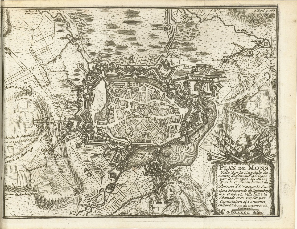 Beleg van Bergen, 1709 door Matthijs Pool (possibly)