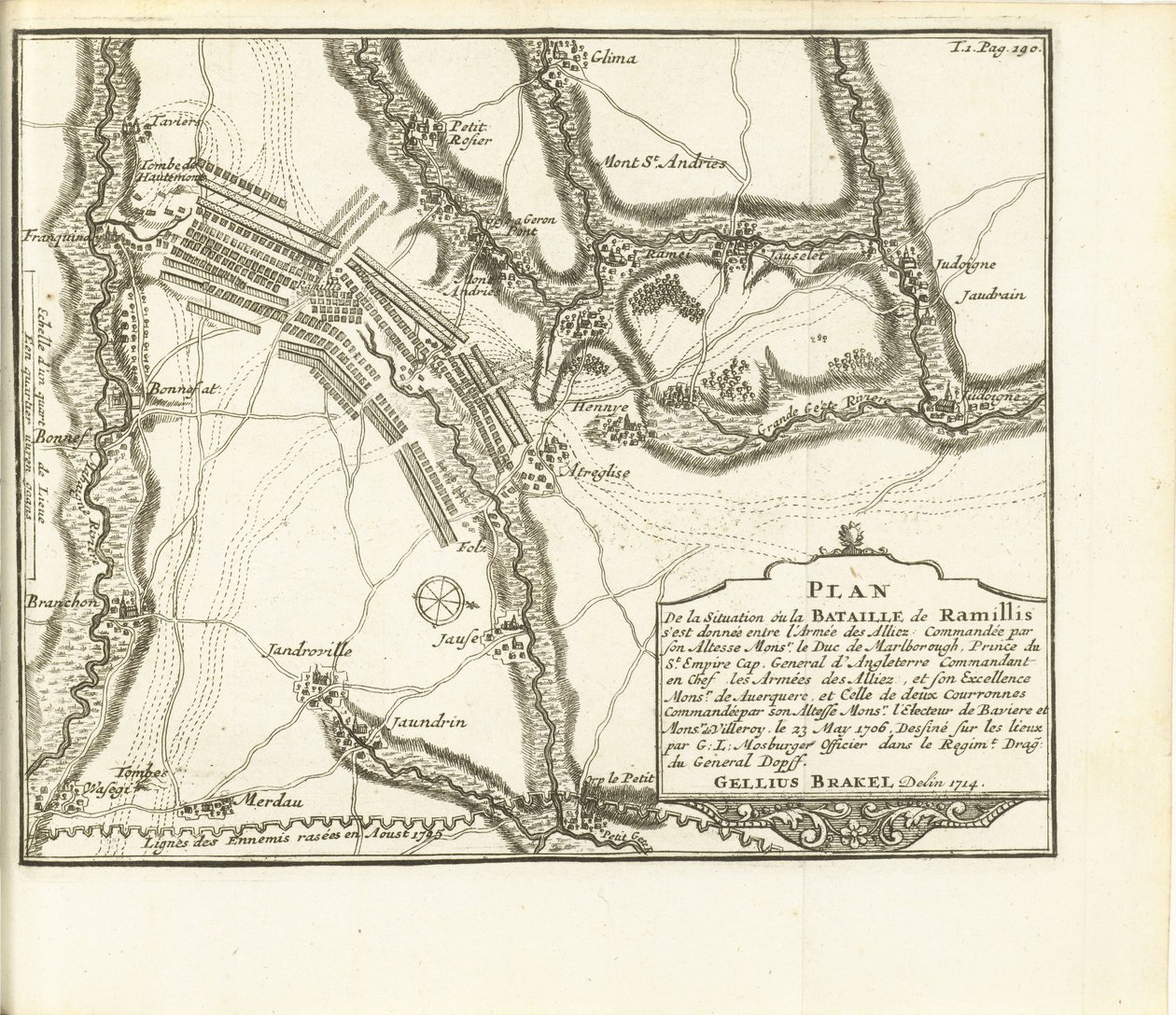 Slag bij Ramillies, 1706 door Matthijs Pool (possibly)