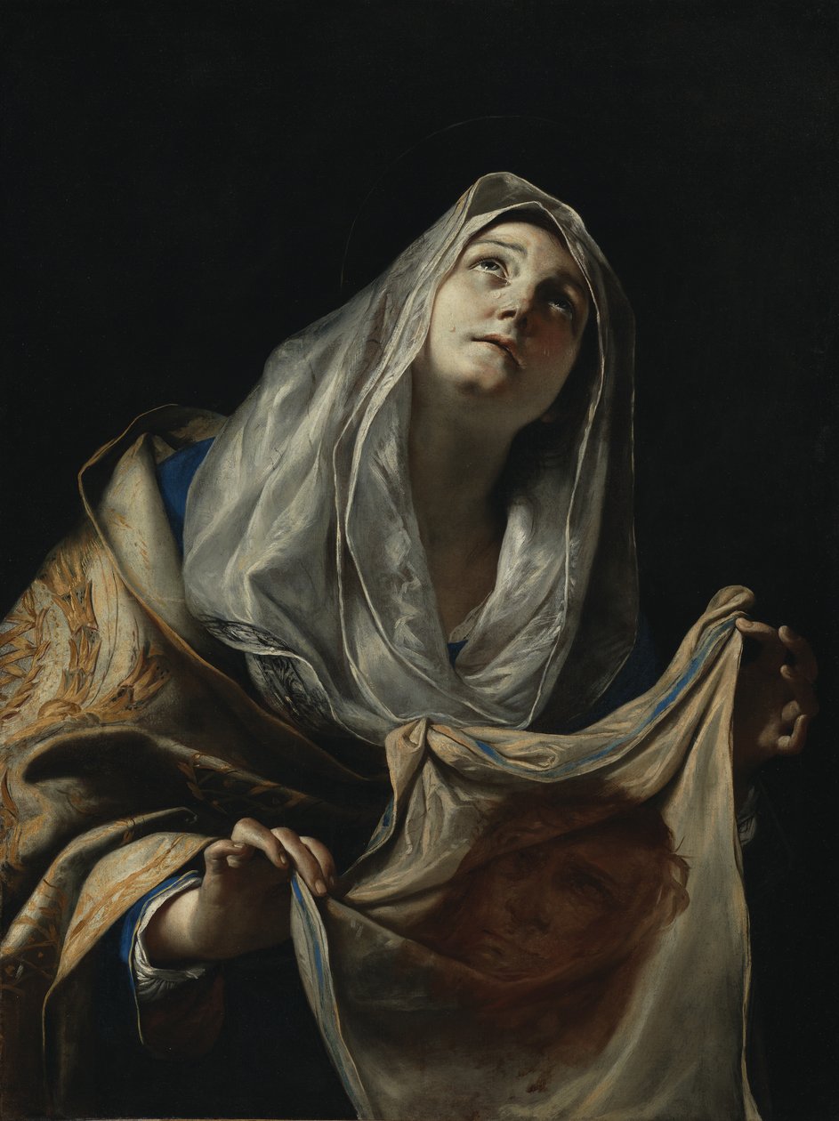 Sint-Veronica met de sluier door Mattia Preti