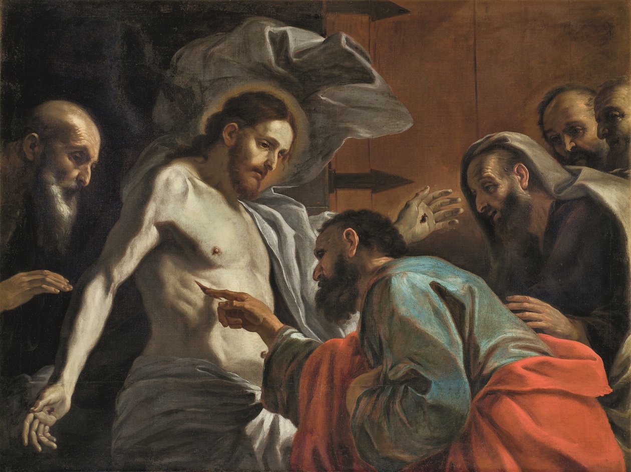 De ongelovigheid van Sint Thomas door Mattia Preti
