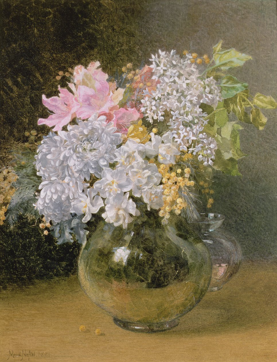 Lentebloemen in een vaas door Maud Naftel