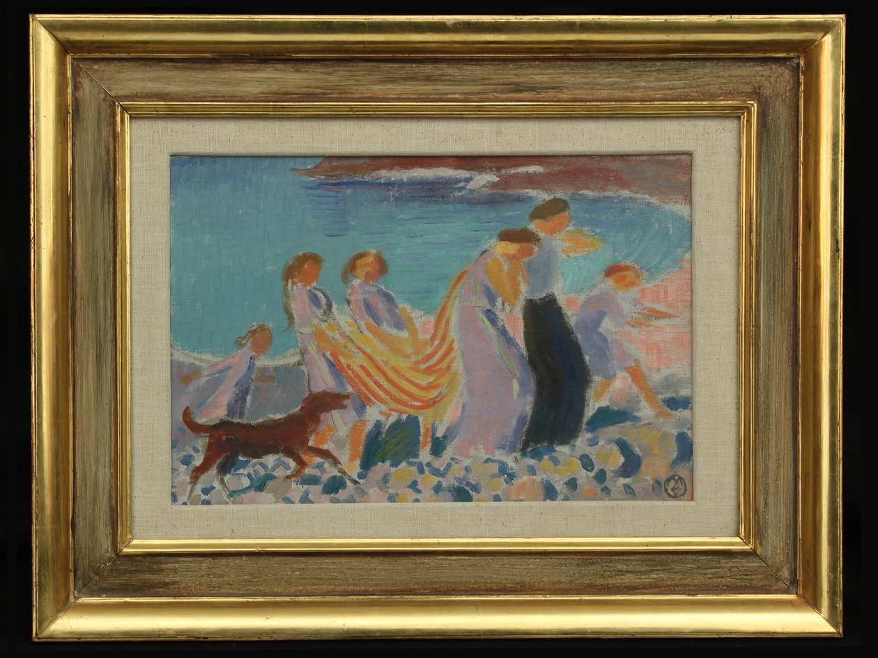 Feest op het strand, ca. 1905 door Maurice Denis