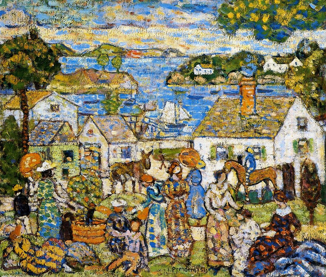 Haven van New England door Maurice Brazil Prendergast