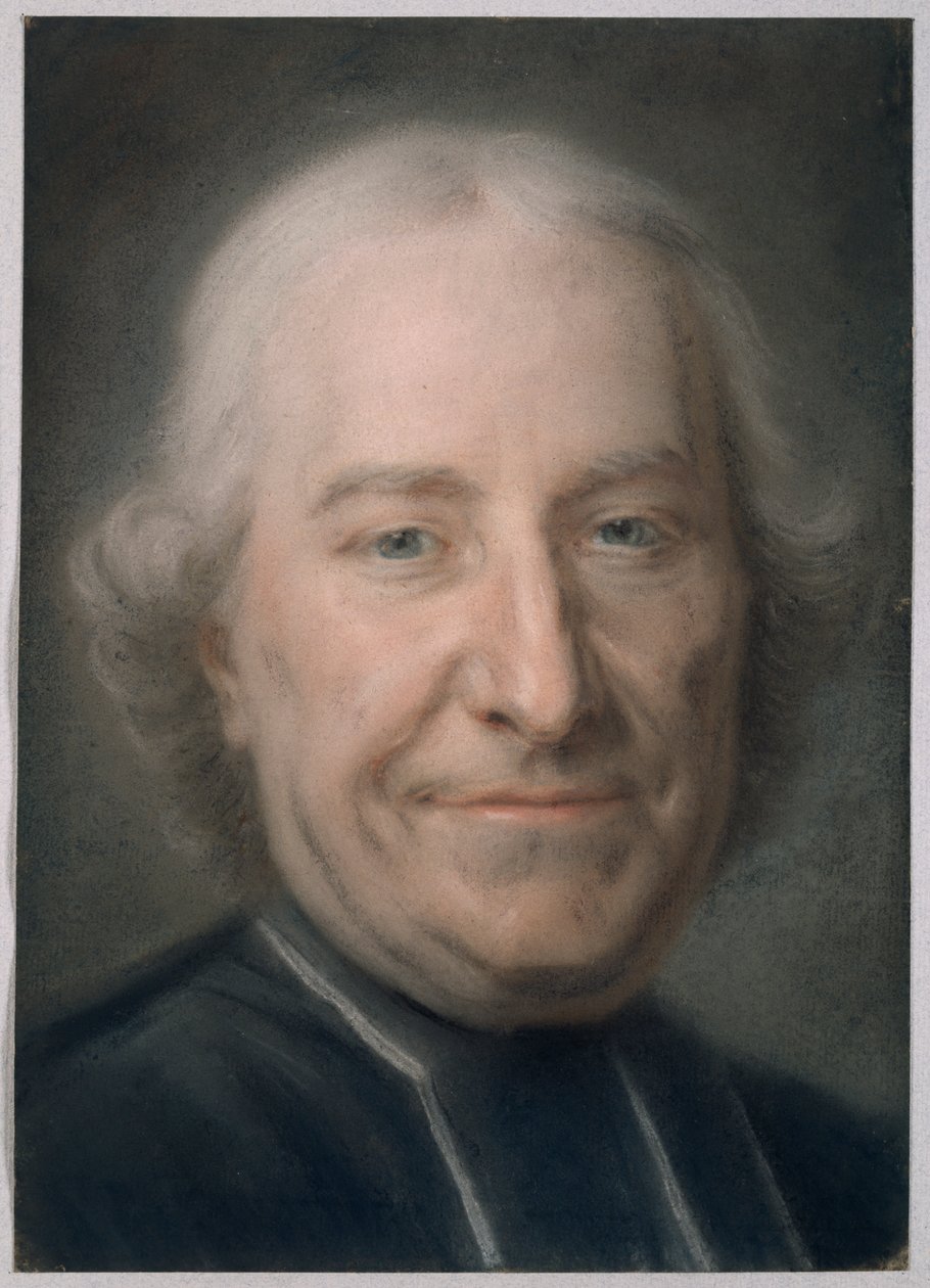 Portret van Claude Charles Deschamps door Maurice-Quentin de La Tour