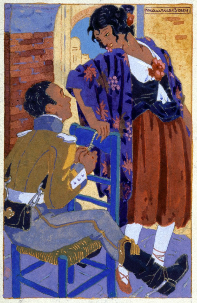 Don Jose en Carmen, c.1930 door Maurice Berty