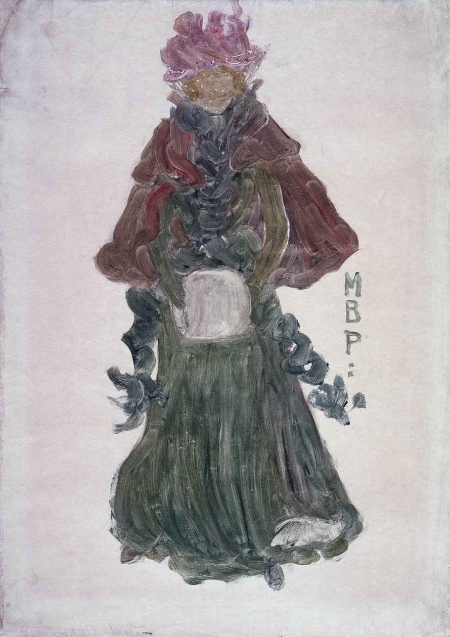 De Rode Kaap, ca.1900 (monotypie op papier) door Maurice Brazil Prendergast